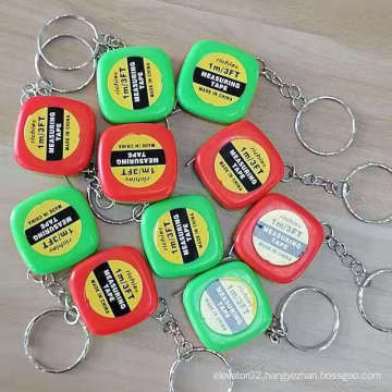 2m Promotional Key Chain Steel Measuring Tape